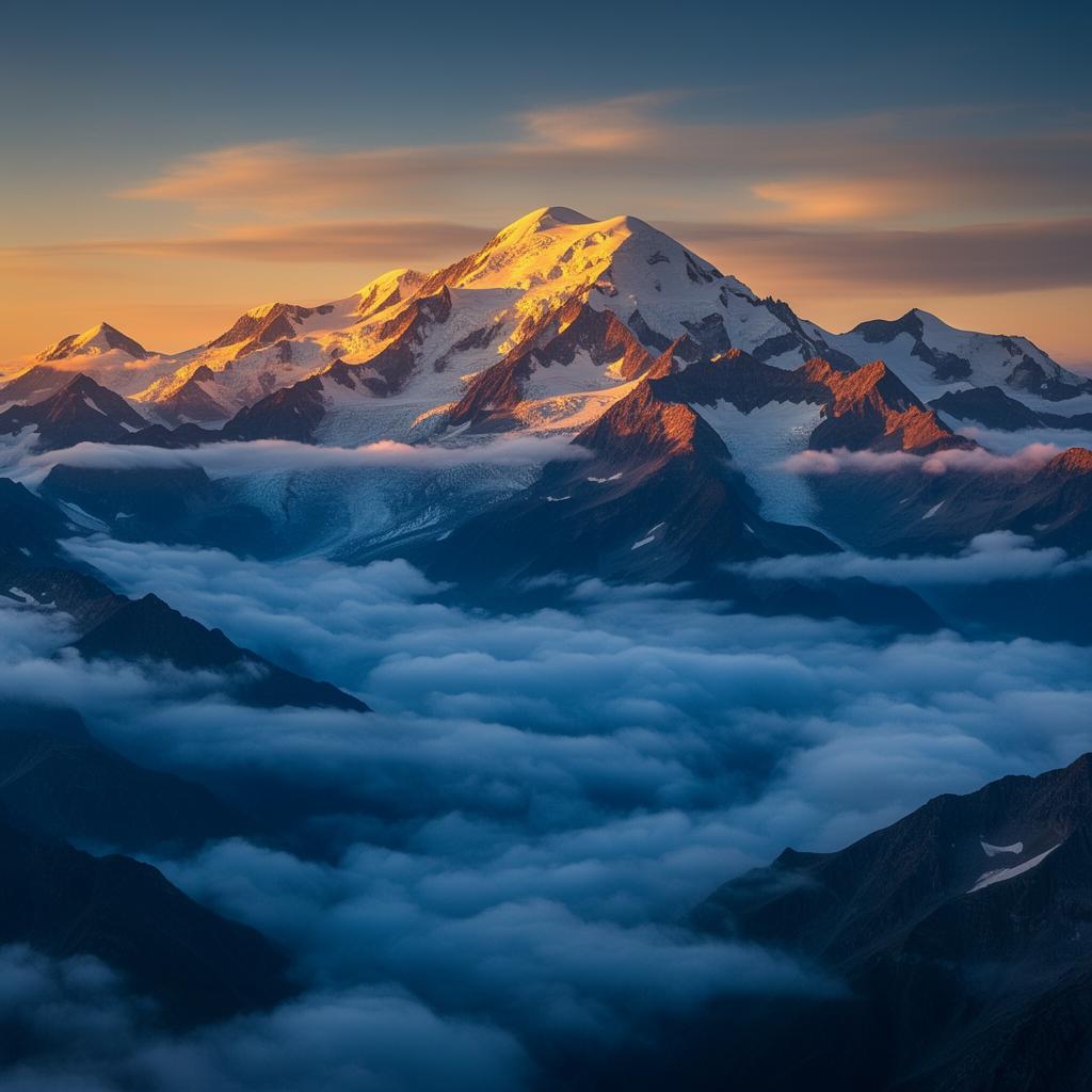 Mont Blanc Above the Clouds